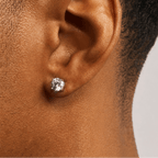 Round Cut Stud Earrings