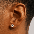 Round Cut Stud Earrings
