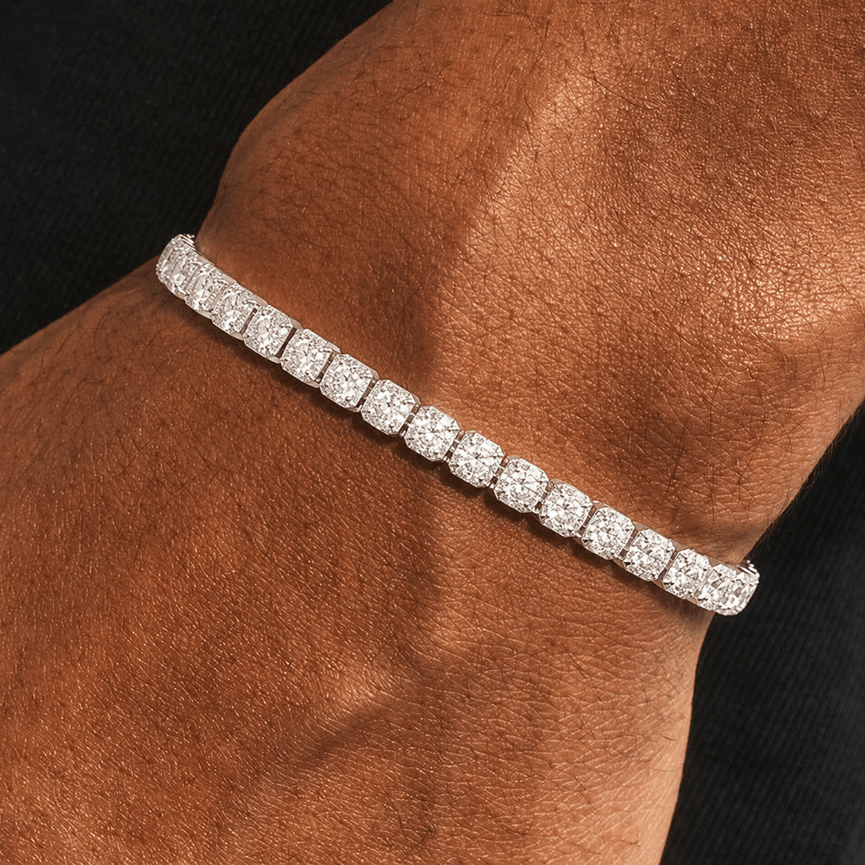 Square Tennis Bracelet
