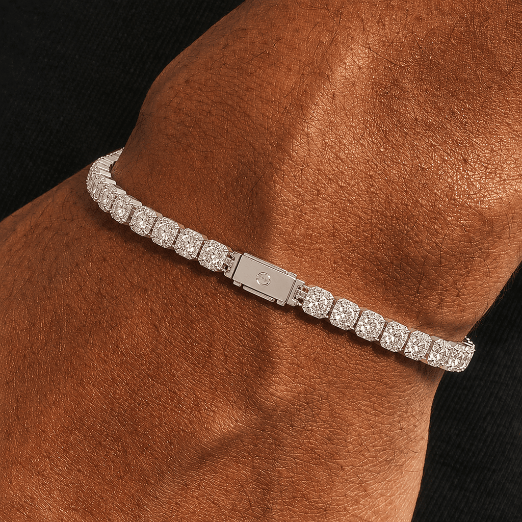 Square Tennis Bracelet