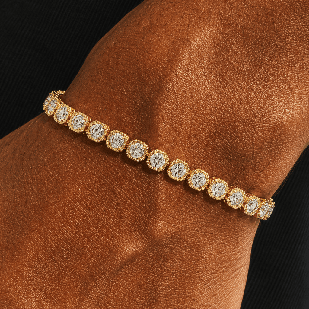 Square Tennis Bracelet