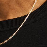 Tennis Bracelet & Chain -2.5mm