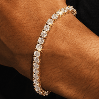 Tennis Bracelet, Chain & Round Cut Earrings -5mm
