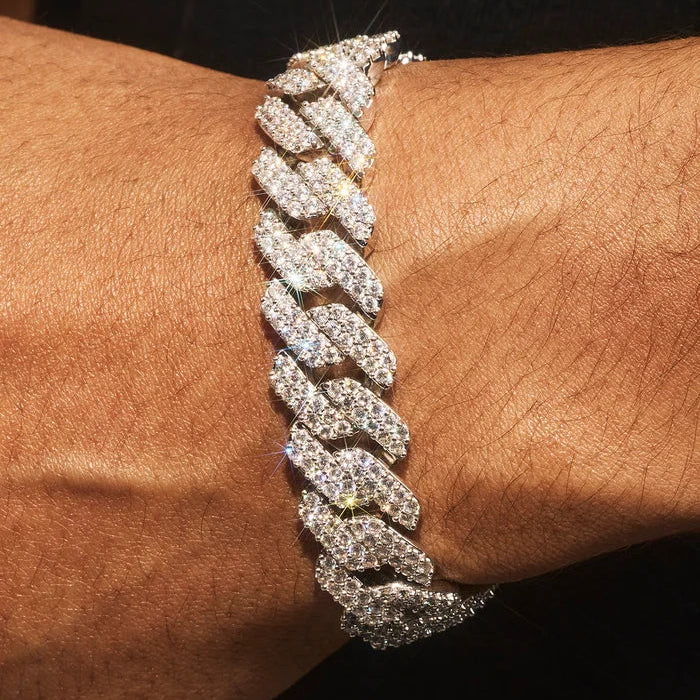 Iced Cuban Bracelet & Chain -14mm