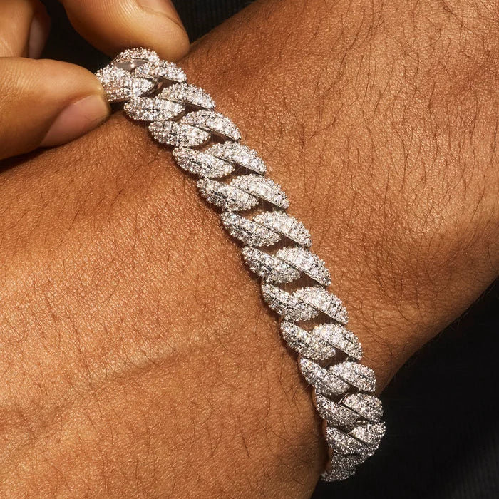 Iced Bracelet & Chain -8mm